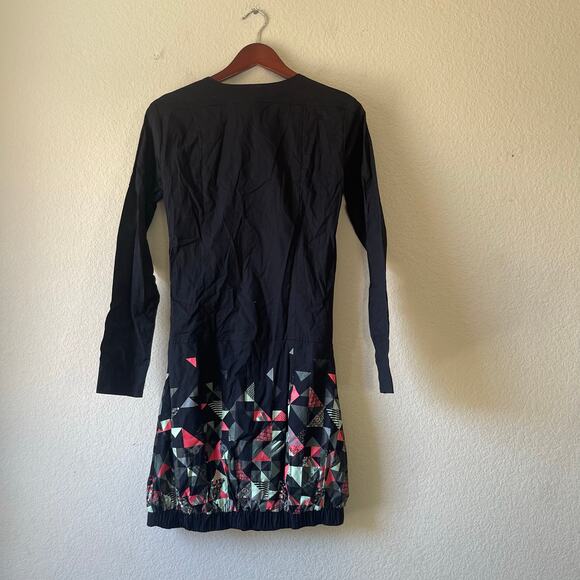 NWT skunkfunk‎ elastic hem mini dress with bottom graphic design size 2 - Picture 3 of 9